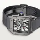 Santos de Cartier Large Skeleton Black ADLC